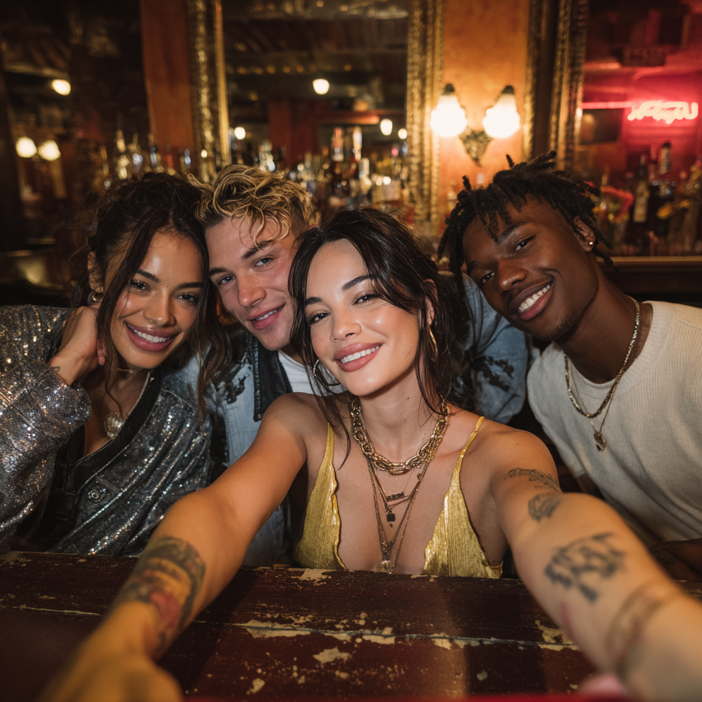 HYPE Creators enjoying nightlife